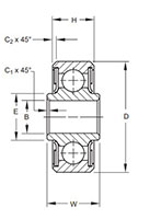 Aerospace - Airframe Control Ball Bearings - MKP-A-Series Line Drawing.JPG